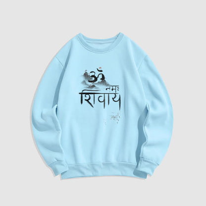 Sudadera de poliéster con forro polar de montaña OM NAMAH SHIVAYA de Mythstone 