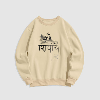 Sudadera de poliéster con forro polar de montaña OM NAMAH SHIVAYA de Mythstone 