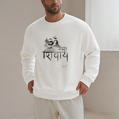 Sudadera de poliéster con forro polar de montaña OM NAMAH SHIVAYA de Mythstone 