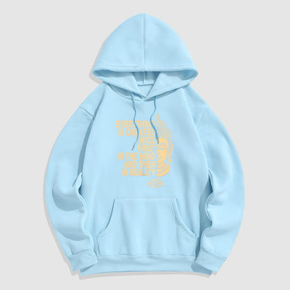 Mythstone Everything Is Created Twice First In The Mind And Then In Reality Buddha Polyester Fleece Lined Hoodie