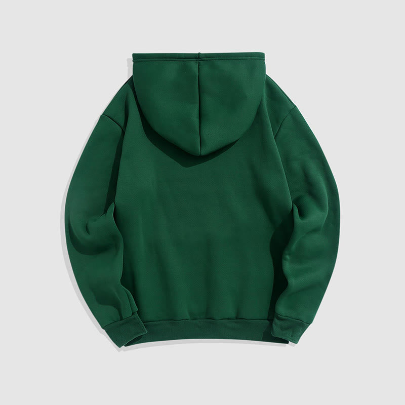 Sudadera con capucha de poliéster con forro polar y Buda verde Aura de Mythstone 