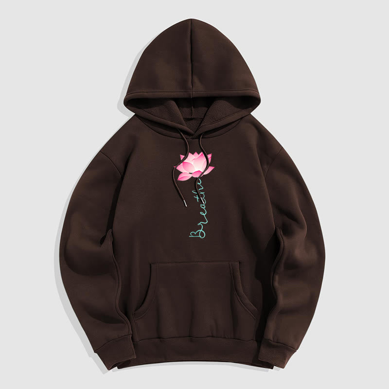 Mythstone BREATHE Lotus Fleece Lined Polyester Hoodie