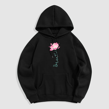 Mythstone BREATHE Lotus Fleece Lined Polyester Hoodie