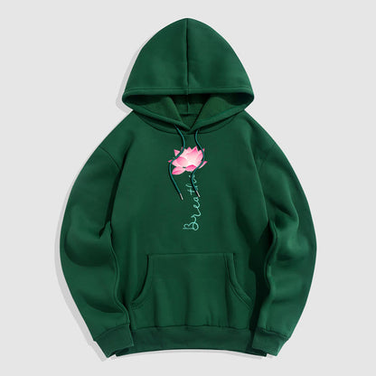 Mythstone BREATHE Lotus Fleece Lined Polyester Hoodie