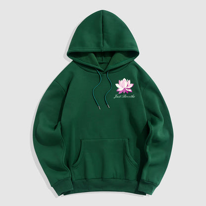 Mythstone Lotus Just Breathe Fleece Lined Polyester Hoodie