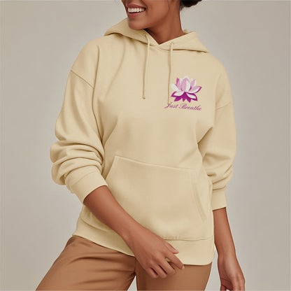 Mythstone Lotus Just Breathe Fleece Lined Polyester Hoodie