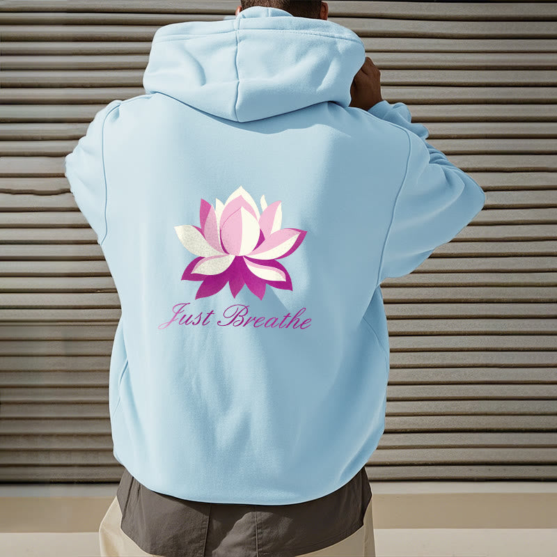 Mythstone Lotus Just Breathe Fleece Lined Polyester Hoodie