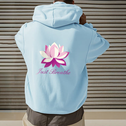 Mythstone Lotus Just Breathe Fleece Lined Polyester Hoodie