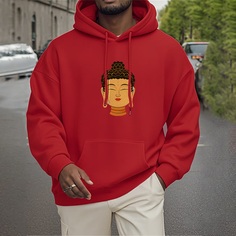 Mythstone Blessed Meditation Buddha Fleece Lined Polyester Hoodie