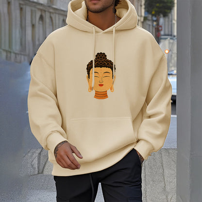 Mythstone Blessed Meditation Buddha Fleece Lined Polyester Hoodie