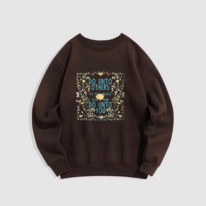 Mythstone The Golden Rule Lotus Fleece Lined Polyester Sweatshirt