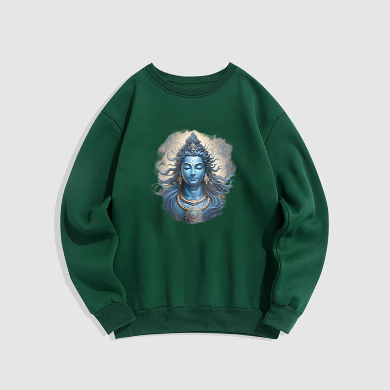 Mythstone OM NAMAH SHIVAYA Buddha Fleece Lined Polyester Sweatshirt