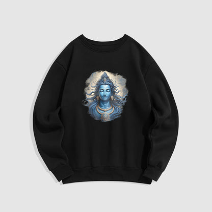 Mythstone OM NAMAH SHIVAYA Buddha Fleece Lined Polyester Sweatshirt