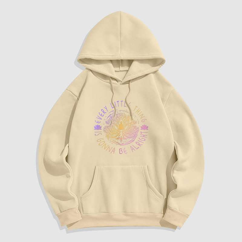 Mythstone Every Little Thing Is Gonna Be Alright Fleece Lined Polyester Hoodie