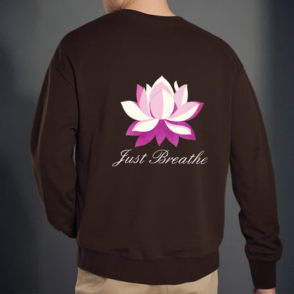 Mythstone Lotus Just Breathe Fleece Lined Polyester Sweatshirt