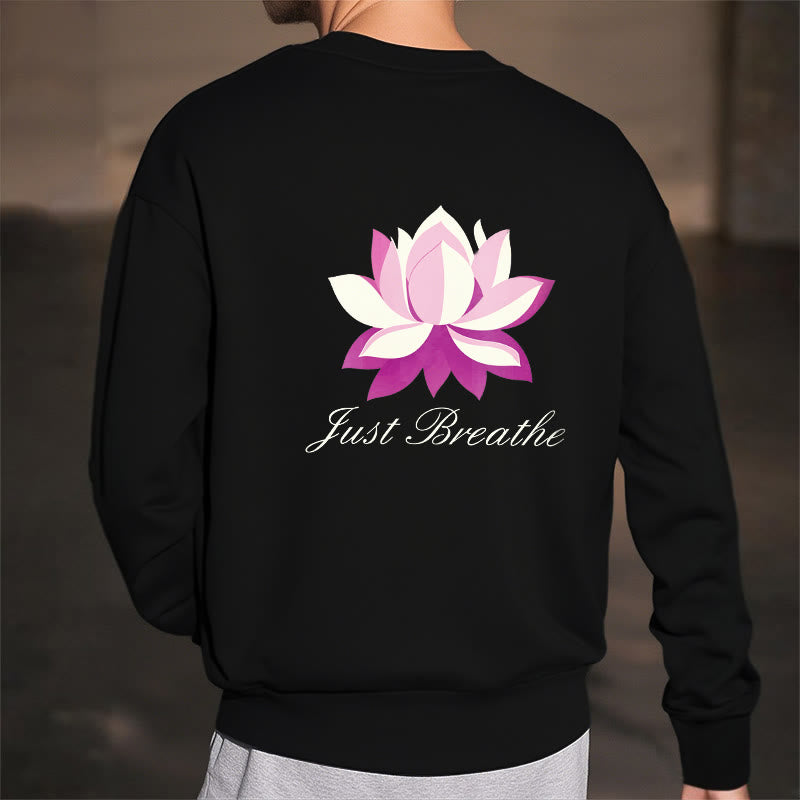 Mythstone Lotus Just Breathe Fleece Lined Polyester Sweatshirt