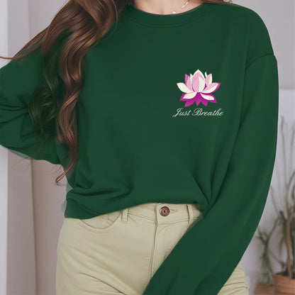 Mythstone Lotus Just Breathe Fleece Lined Polyester Sweatshirt