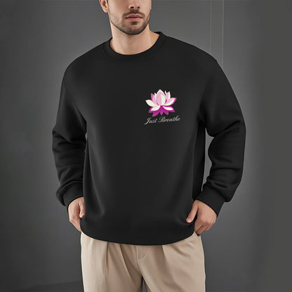 Mythstone Lotus Just Breathe Fleece Lined Polyester Sweatshirt