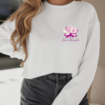 Mythstone Lotus Just Breathe Fleece Lined Polyester Sweatshirt