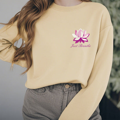 Mythstone Lotus Just Breathe Fleece Lined Polyester Sweatshirt