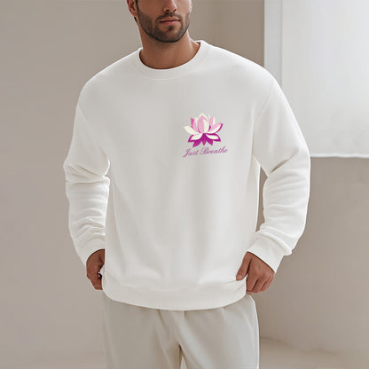 Mythstone Lotus Just Breathe Fleece Lined Polyester Sweatshirt