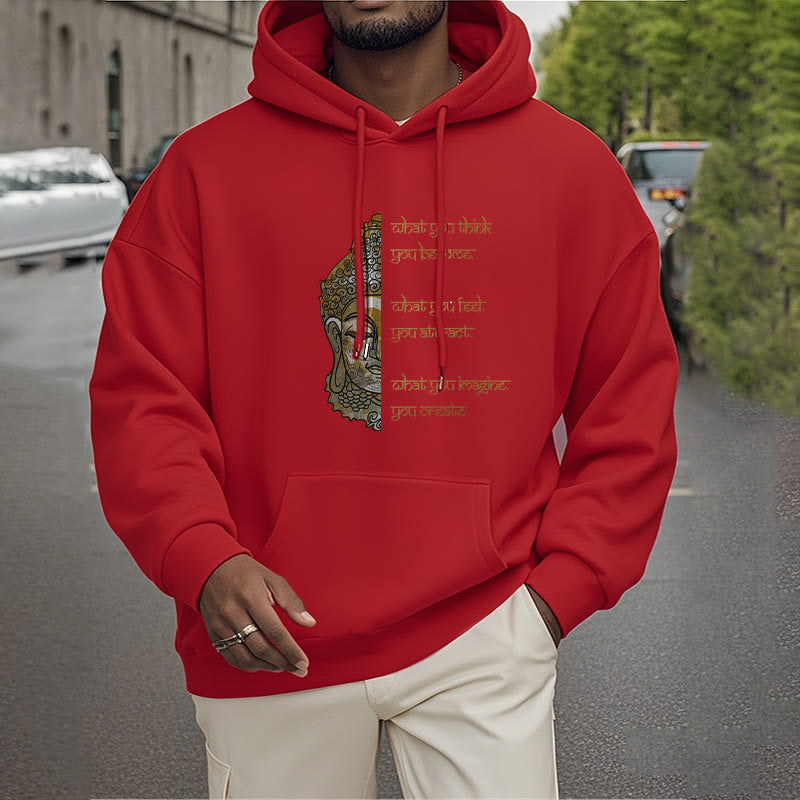 Mythstone What You Think Polyester Fleece Lined Hoodie