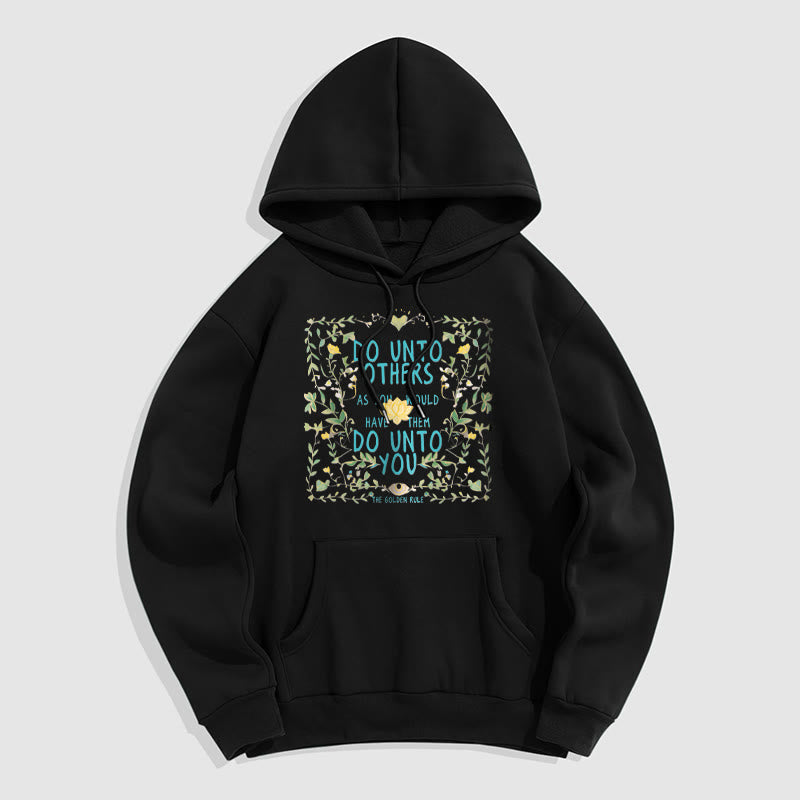 Mythstone The Golden Rule Lotus Fleece Lined Polyester Hoodie