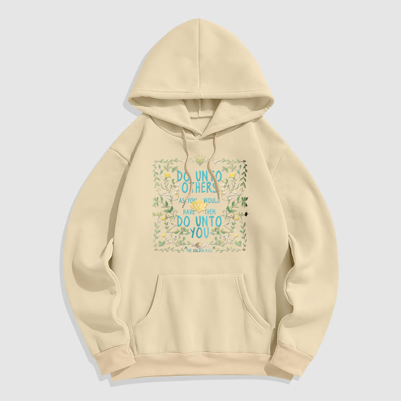 Mythstone The Golden Rule Lotus Fleece Lined Polyester Hoodie