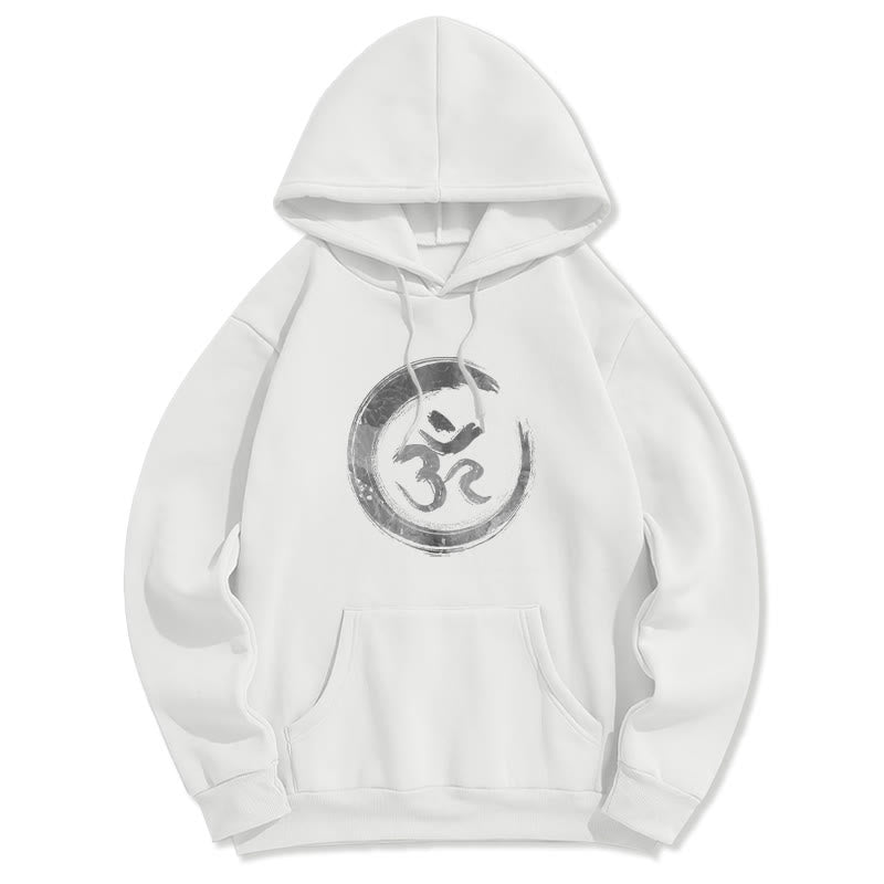 Mythstone OM Mantra Sanskrit Fleece Lined Polyester Hoodie