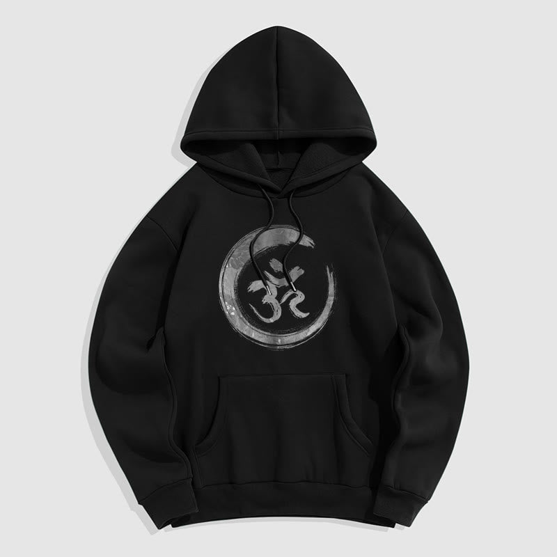 Mythstone OM Mantra Sanskrit Fleece Lined Polyester Hoodie