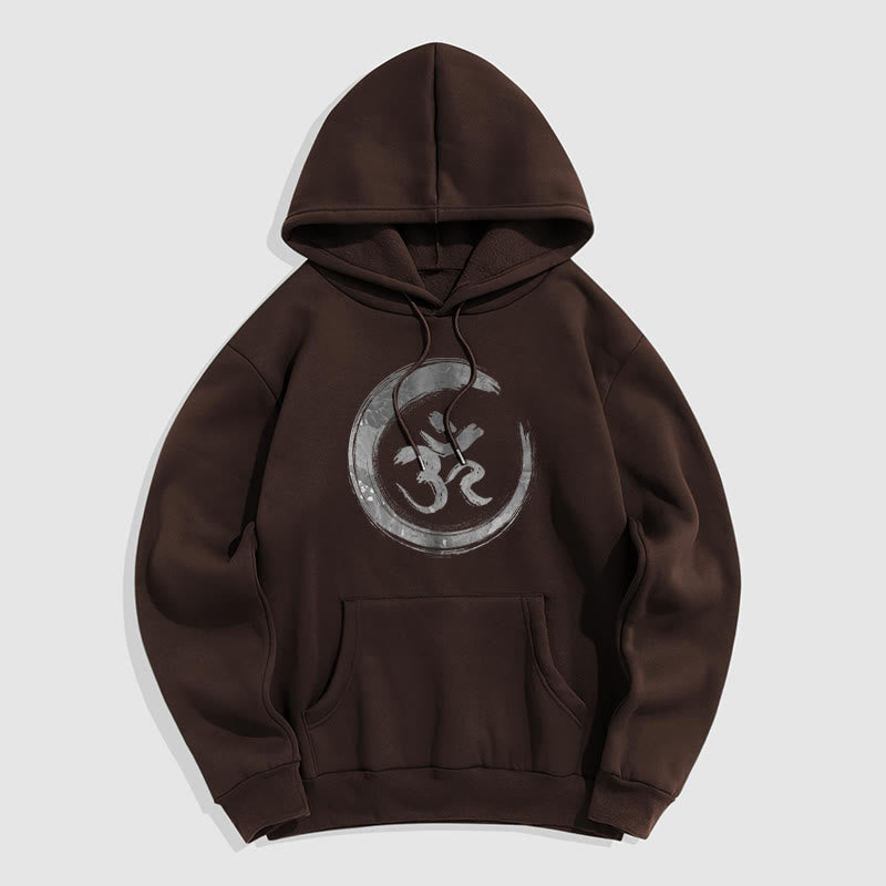 Mythstone OM Mantra Sanskrit Fleece Lined Polyester Hoodie