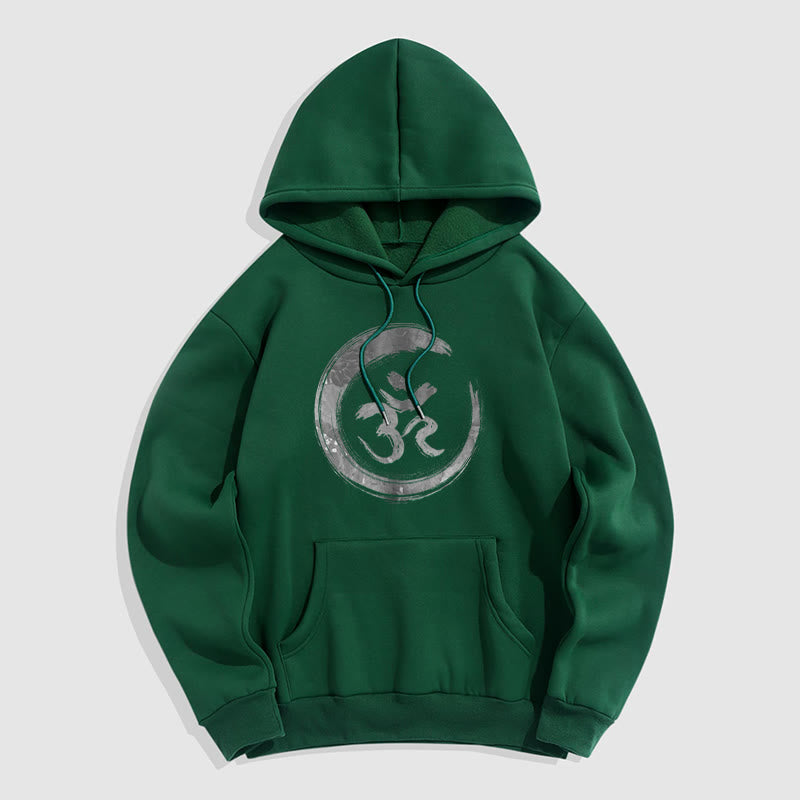 Mythstone OM Mantra Sanskrit Fleece Lined Polyester Hoodie