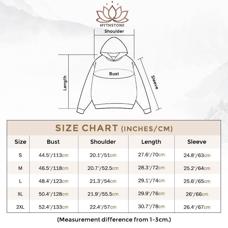 Sudadera con capucha y forro polar con diseño de cuentas del bosque de El Señor de los Cadáveres de Mythstone Tibetan 