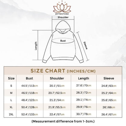 Sudadera con capucha y forro polar con diseño de cuentas del bosque de El Señor de los Cadáveres de Mythstone Tibetan 