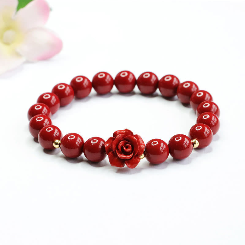 Mythstone Cinnabar Rose Calm Bracelet