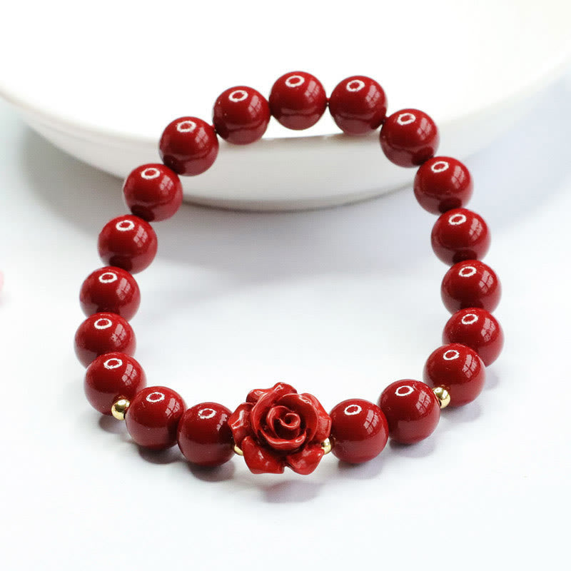 Mythstone Cinnabar Rose Calm Bracelet