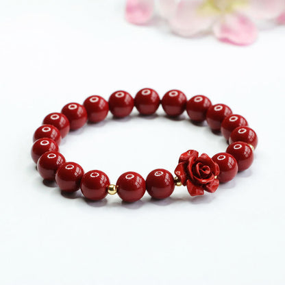 Mythstone Cinnabar Rose Calm Bracelet