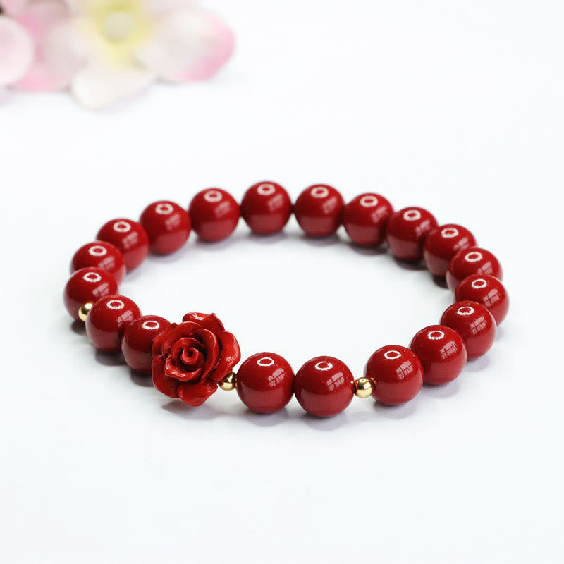 Mythstone Cinnabar Rose Calm Bracelet