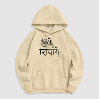 Mythstone OM NAMAH SHIVAYA Mountain Fleece Lined Polyester Hoodie