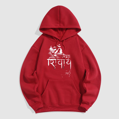 Mythstone OM NAMAH SHIVAYA Mountain Fleece Lined Polyester Hoodie