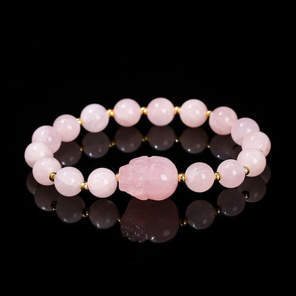 Mythstone Various Crystal PIXIU Pink Crystal Warmth Bracelet