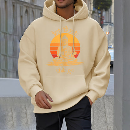 Mythstone Let That Shit Go Buddha Polyester Fleece Lined Hoodie