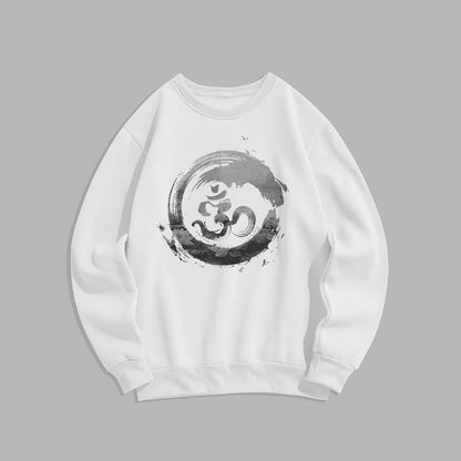 Mythstone Om Lotus Fleece Lined Polyester Sweatshirt