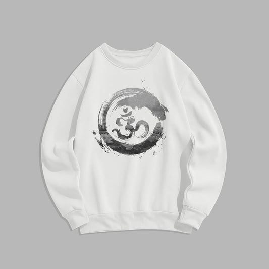 Mythstone Om Lotus Fleece Lined Polyester Sweatshirt