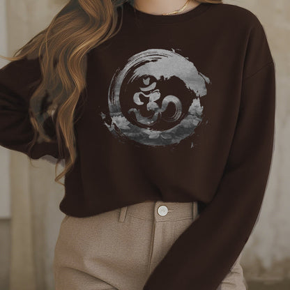 Mythstone Om Lotus Fleece Lined Polyester Sweatshirt