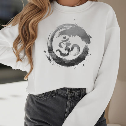 Mythstone Om Lotus Fleece Lined Polyester Sweatshirt