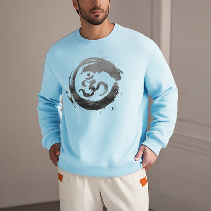 Mythstone Om Lotus Fleece Lined Polyester Sweatshirt