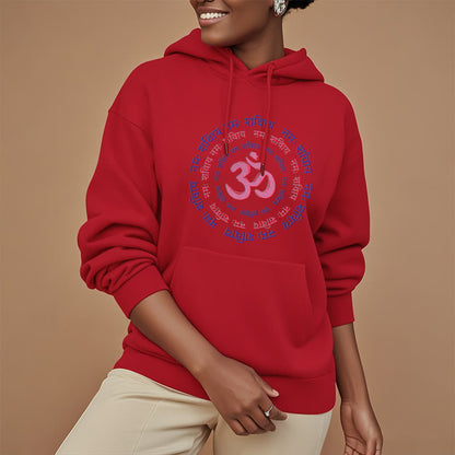 Mythstone OM Mantra Character Sanskrit Fleece Lined Hoodie