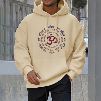 Mythstone OM Mantra Character Sanskrit Fleece Lined Hoodie