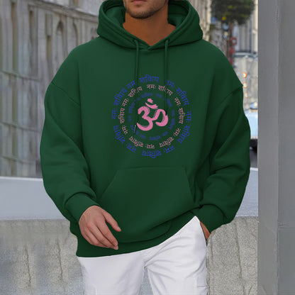 Mythstone OM Mantra Character Sanskrit Fleece Lined Hoodie